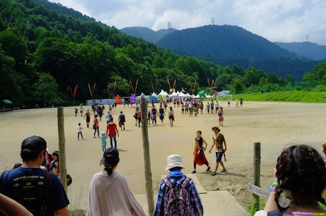 過去にORANGE COURTが設置されていた場所の様子。