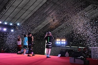 「Manga Festival 2015」でのゆるめるモ！（写真提供：YOU'LL RECORDS）