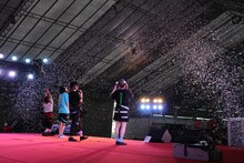 「Manga Festival 2015」でのゆるめるモ！（写真提供：YOU'LL RECORDS）