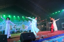 「Manga Festival 2015」でのゆるめるモ！（写真提供：YOU'LL RECORDS）