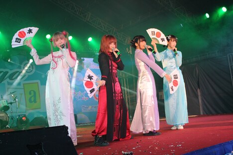 「Manga Festival 2015」でのゆるめるモ！（写真提供：YOU'LL RECORDS）