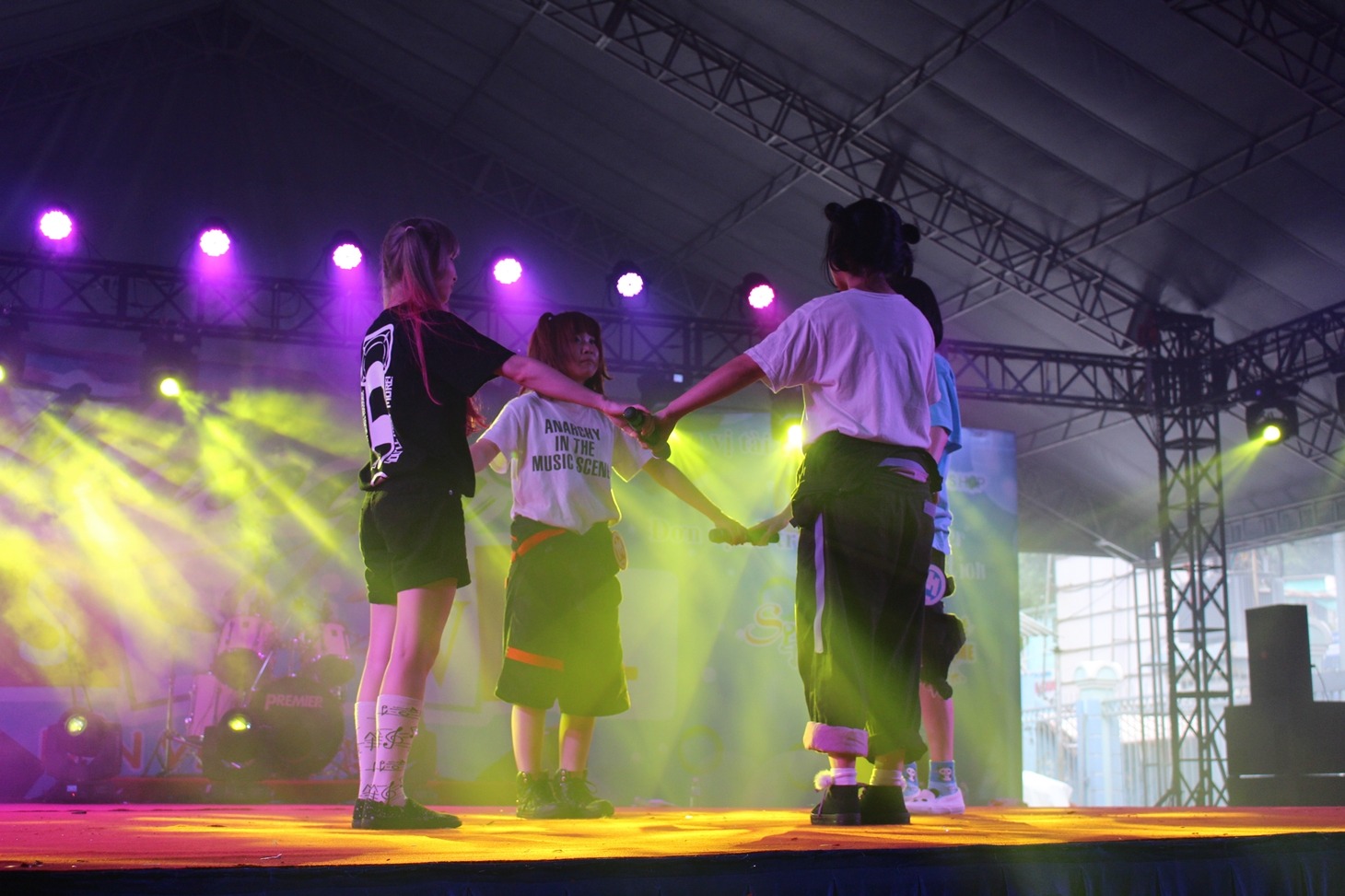 「Manga Festival 2015」でのゆるめるモ！（写真提供：YOU'LL RECORDS）