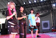 「Manga Festival 2015」でのゆるめるモ！（写真提供：YOU'LL RECORDS）