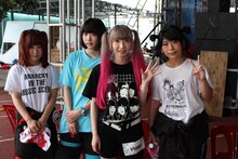 「Manga Festival 2015」でのゆるめるモ！（写真提供：YOU'LL RECORDS）