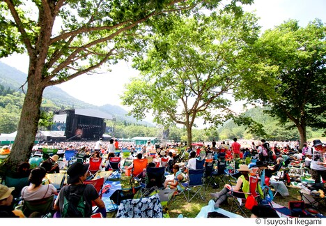 GREEN STAGEの様子。