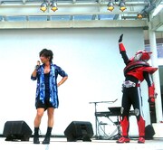 Mitsuru Matsuoka EARNEST DRIVE 3rd Single「re-ray」発売記念ミニライブイベントの様子。