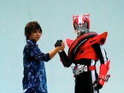 Mitsuru Matsuoka EARNEST DRIVE 3rd Single「re-ray」発売記念ミニライブイベントの様子。