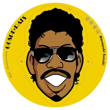 「GOSPE☆RATS ～ぺラッII～」初回生産限定盤に付属する鈴木雅之のイラストうちわ。