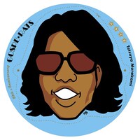 「GOSPE☆RATS ～ぺラッII～」初回生産限定盤に付属する村上てつやのイラストうちわ。