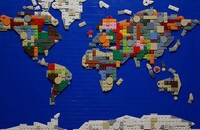 募集する世界地図の例。