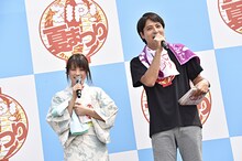 左から北乃きい、桝太一。（Photo by KEIKO TANABE）