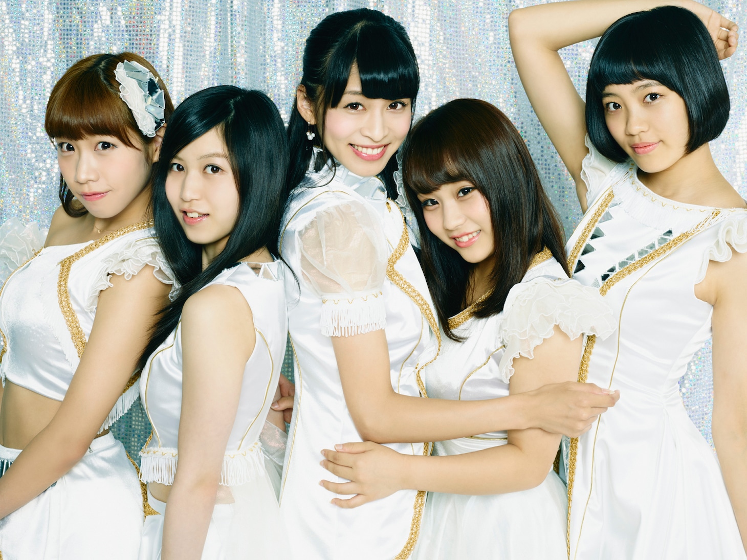 新体制になったGALETTe。左からののこ、野田怜奈、四島早紀、古森結衣、藤田あかり。