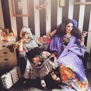 SHAKALABBITS「神ノ街シアター」ミュージックビデオ撮影の様子。