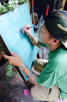 SHAKALABBITS「神ノ街シアター」ミュージックビデオ撮影の様子。