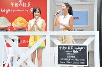 「午後の紅茶 kakigori produced by yelo」オープニングセレモニーの様子。