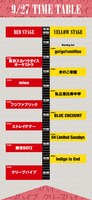 「TOWER RECORDS presents Bowline 2015 curated by クリープハイプ & TOWER RECORDS」タイムテーブル