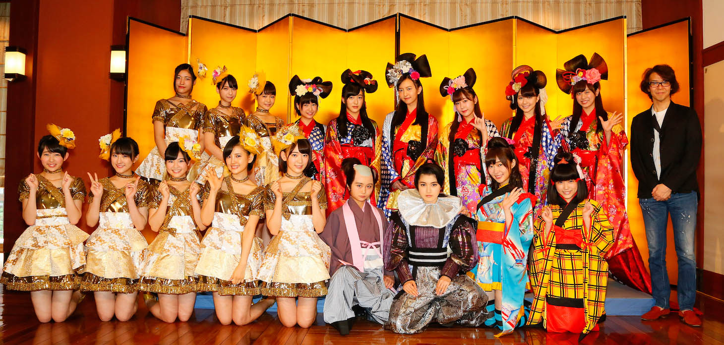 「HKT48 指原莉乃座長公演」福岡・博多座公演初日前の囲み取材の様子。(c)AKS