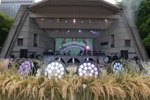 「Negicco at 日比谷野外音楽堂 Road of Negiiiiii ～Negicco One Man Show～ 2015 Summer」リハーサルの様子。