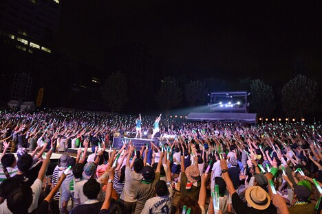 「Negicco at 日比谷野外音楽堂 Road of Negiiiiii ～Negicco One Man Show～ 2015 Summer」の様子。