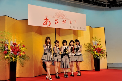 主題歌発表会の様子。