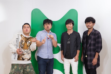 ダイノジとポルノグラフィティ。（写真提供：SME Records）