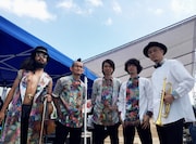 8月16日の「第6回すみだストリートジャズフェスティバル」出演時のBimBomBam楽団。