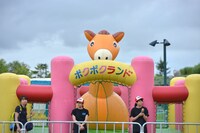 子供用に設置された遊び場。