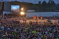 私立恵比寿中学「エビ中 夏のファミリー遠足 略してファミえん in 長岡2015」の様子。