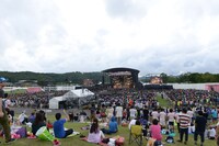 リラックスエリア後方から見下ろした会場の様子。