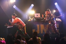 JMC「JMC メジャーファーストミニアルバム、リリース記念LIVE【さよならチャンキー、納豆PARTYで御座います。】」の様子。（Photo by curly_mads）