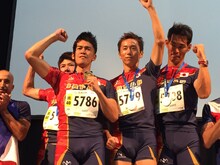 「第21回世界マスターズ陸上」で金メダルを獲得した武井壮。