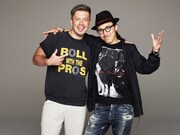 左から米倉利紀、レスリー・キー。