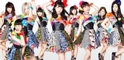 Cheeky Parade。左から3番目が鈴木真梨耶。中央が山本真凜。
