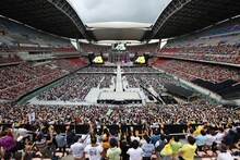 「松井玲奈・SKE48卒業コンサート in 豊田スタジアム ～2588DAYS～」初日コンサートの様子。 (c)AKS