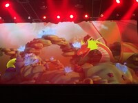 ホログラフィックのふなっしーが登場した映像のワンシーン。