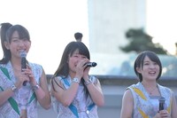 リハの段階で泣いてしまった広瀬彩海（中央）。