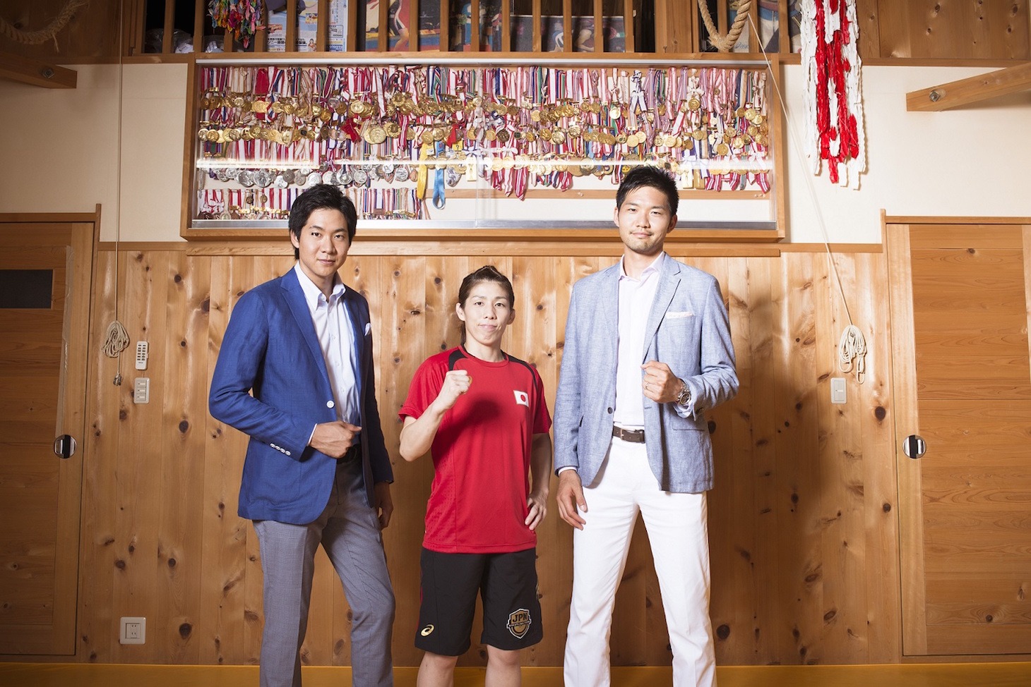 Well stone bros.と吉田沙保里選手。