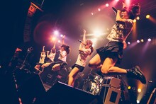 8月27日に行われた「Amazing Battle Royal」でのひめキュンフルーツ缶のステージ。（撮影：西槙太一）