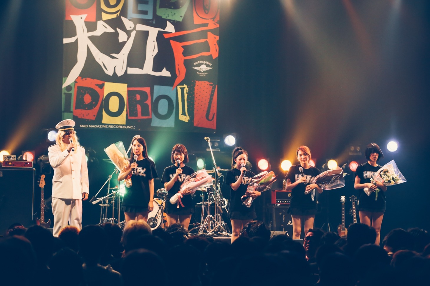 8月28日に行われた「ひめキュン祭 ～ 大江戸アイドロール！SPECIAL 其の参」でのひめキュンフルーツ缶のステージ。（撮影：西槙太一）