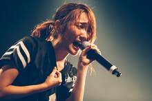 8月28日に行われた「ひめキュン祭 ～ 大江戸アイドロール！SPECIAL 其の参」でのひめキュンフルーツ缶のステージ。（撮影：西槙太一）