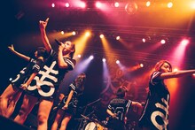 8月28日に行われた「ひめキュン祭 ～ 大江戸アイドロール！SPECIAL 其の参」でのひめキュンフルーツ缶のステージ。（撮影：西槙太一）