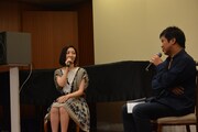 坂本真綾「FOLLOW ME UP」先行試聴会の様子。