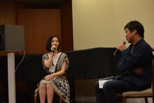 坂本真綾「FOLLOW ME UP」先行試聴会の様子。