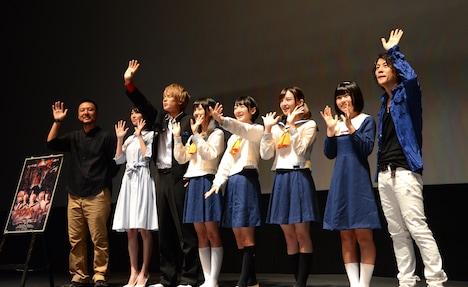 「コープスパーティー」ヒット御礼舞台挨拶の様子。