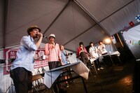 オカモトコウキ（OKAMOTO'S）のお風呂トーク「ヤバコウキ到来音泉」の様子。（撮影：日吉純平）