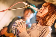 9月4日に開催された「Unknown Tokyo」でのAwesome City Clubのライブの様子。（撮影：西槇太一）