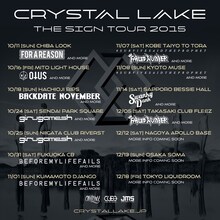 Crystal Lake「THE SIGN TOUR」フライヤー