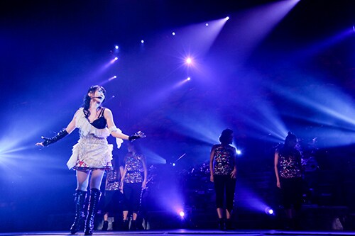 水樹奈々さん着用 デニムスカート Mサイズ アリスアンドオリビア 水樹奈々「NANA MIZUKI LIVE ADVENTURE 2015」埼玉・西武プリンス