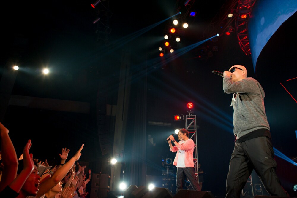 公開ゲネプロで準備万端、RHYMESTERの全国ツアーまもなく開幕