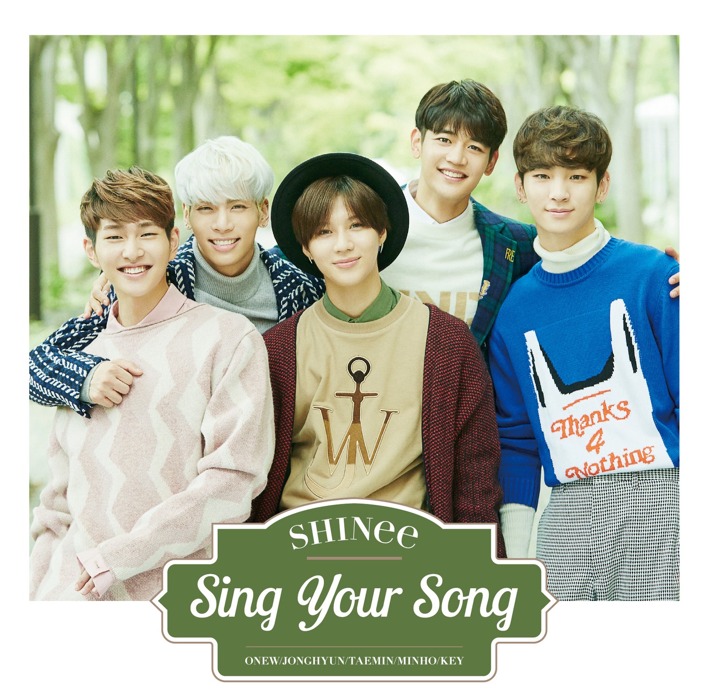 SHINee「Sing Your Song」通常盤ジャケット